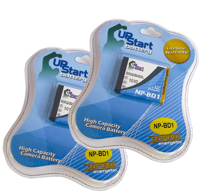 2x Battery for Sony DSC-T90, DSC-T200, DSC-T75, DSC-TX1L, DSC-T2/W