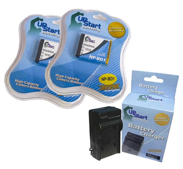 2x Battery +Charger for Sony Cyber Shot DSC T70, Cyber Shot DSC