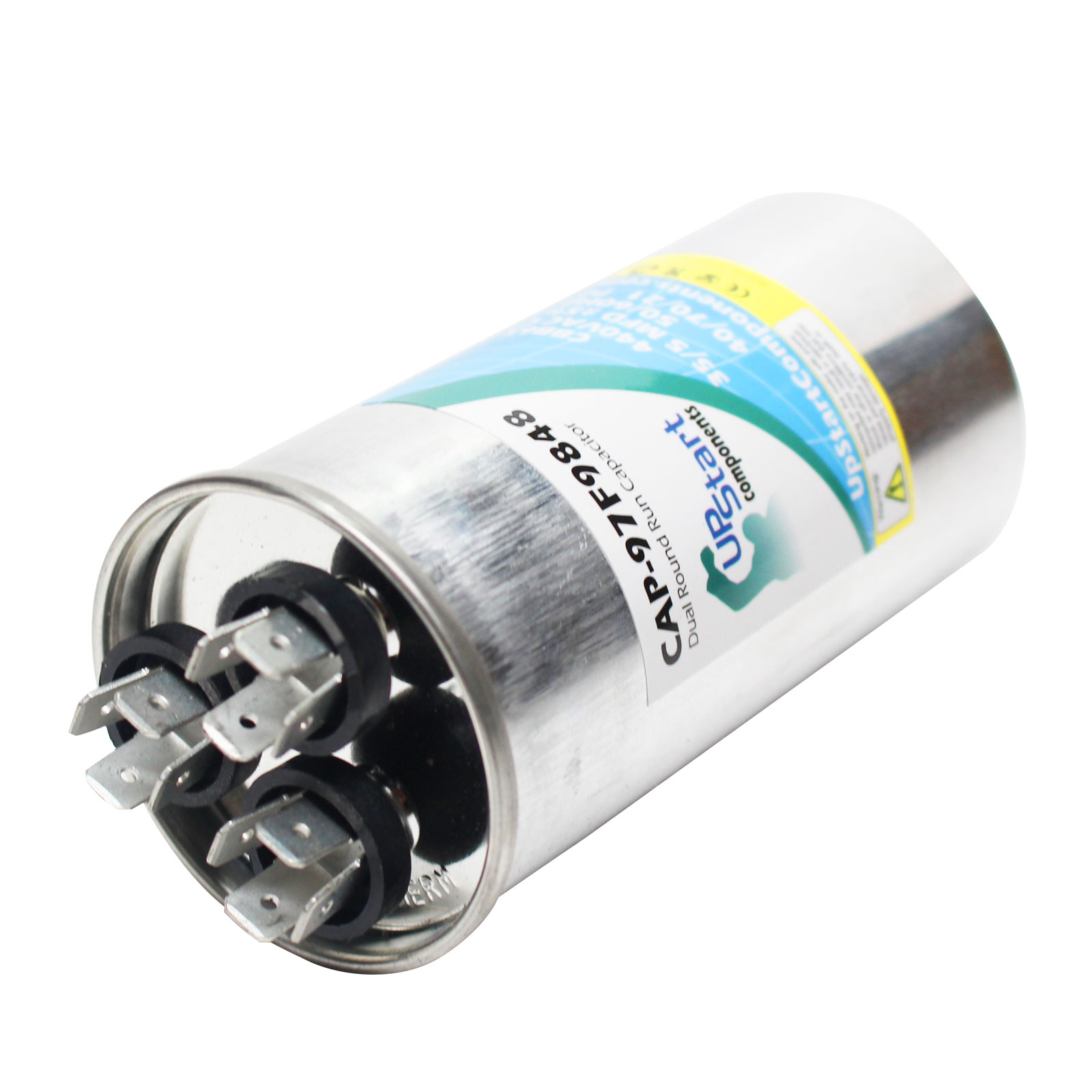 crawn7775専用 35/5 MFD 440 Volt Dual Round Run Capacitor Replacement for