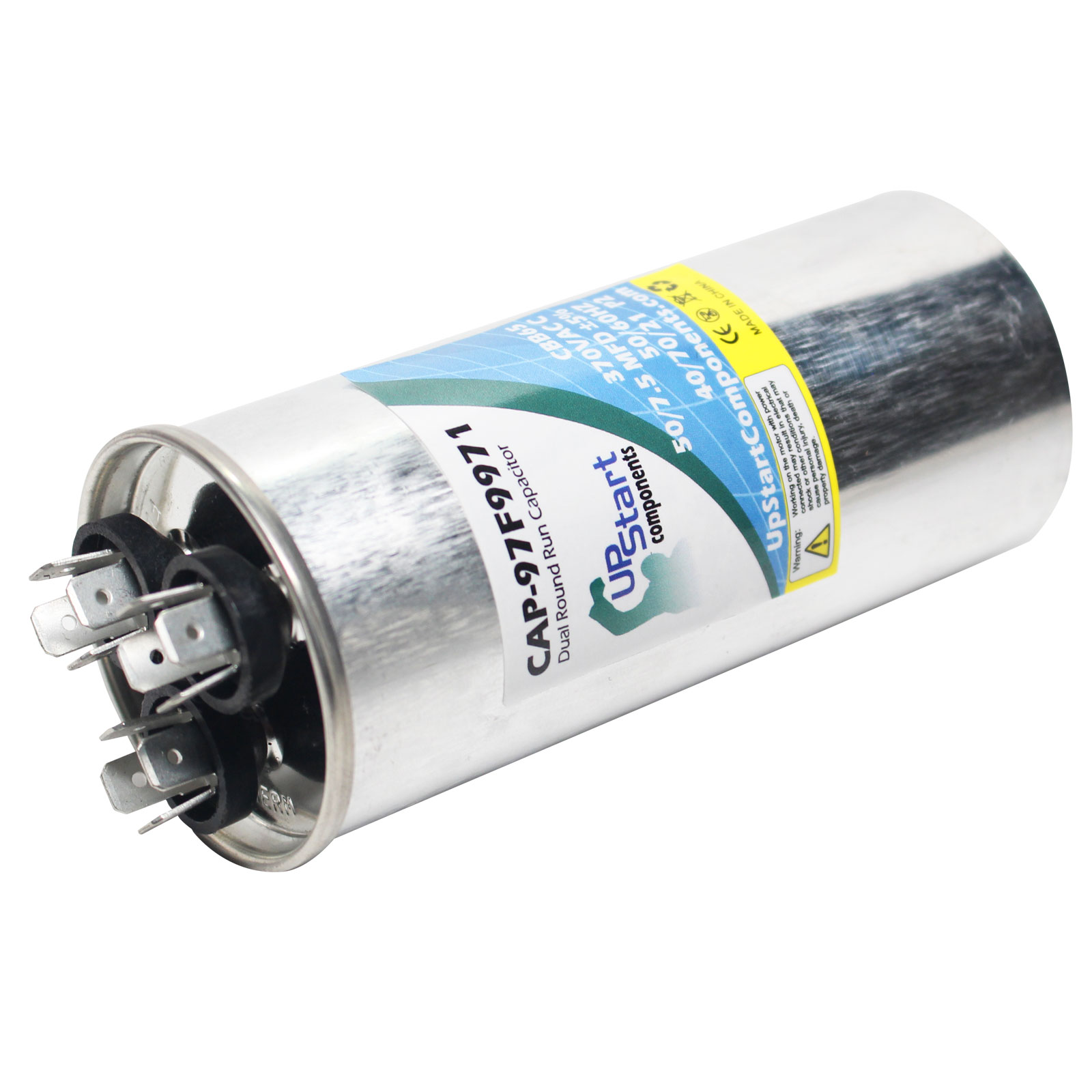 3x 50/7.5 MFD 370 Volt Dual Round Run Capacitor for GE 97f9971 | eBay