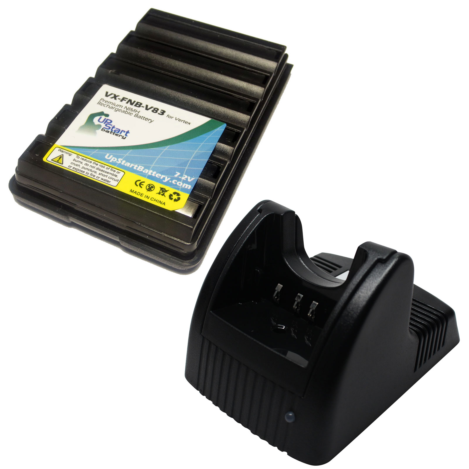 FT-250R VX-400 Battery /& Listen Only Earpiece for Yaesu Vertex VX-160