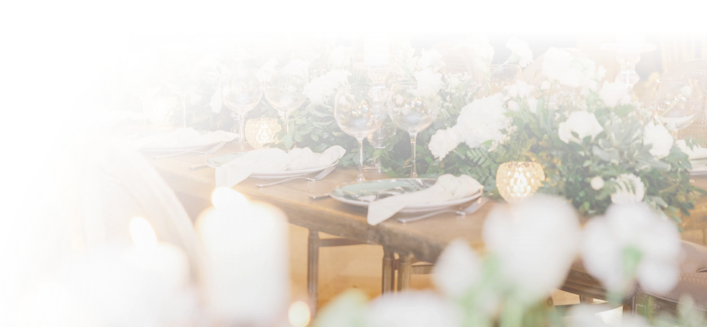 Table set for a formal dinner