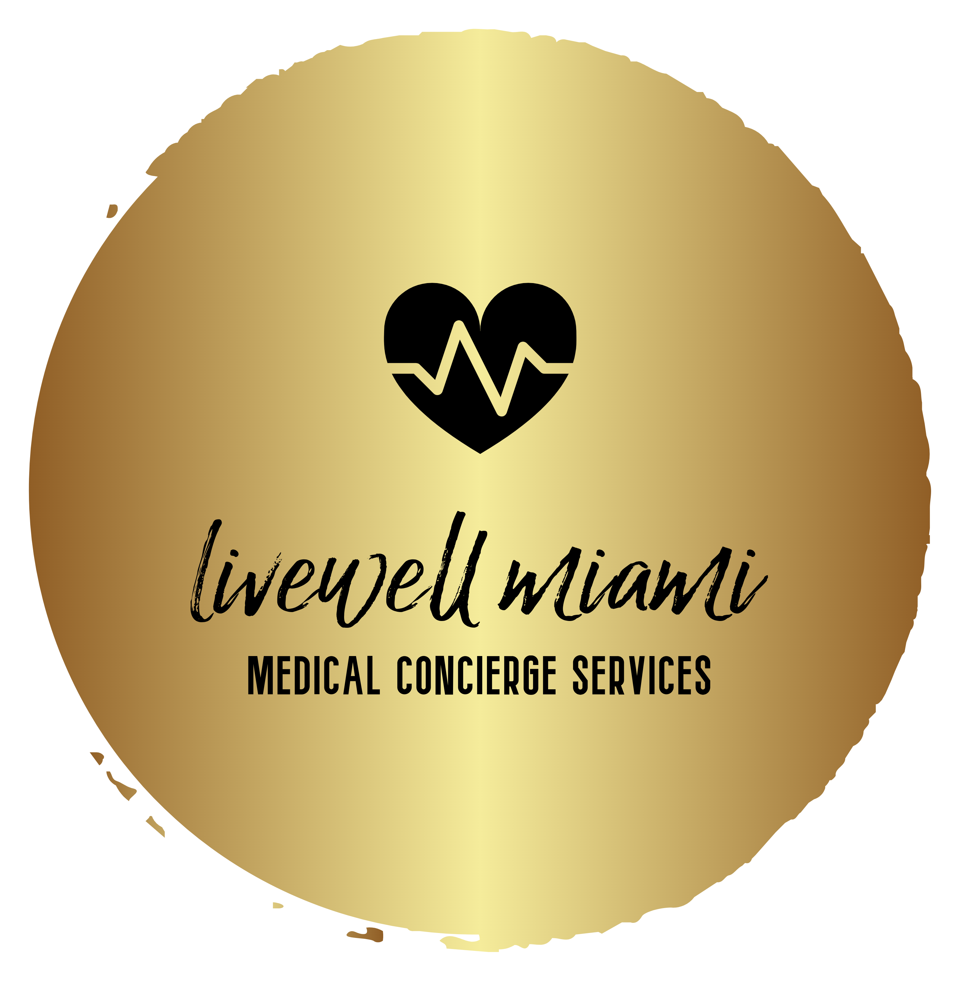 A logo for livewell miami medical concierge services