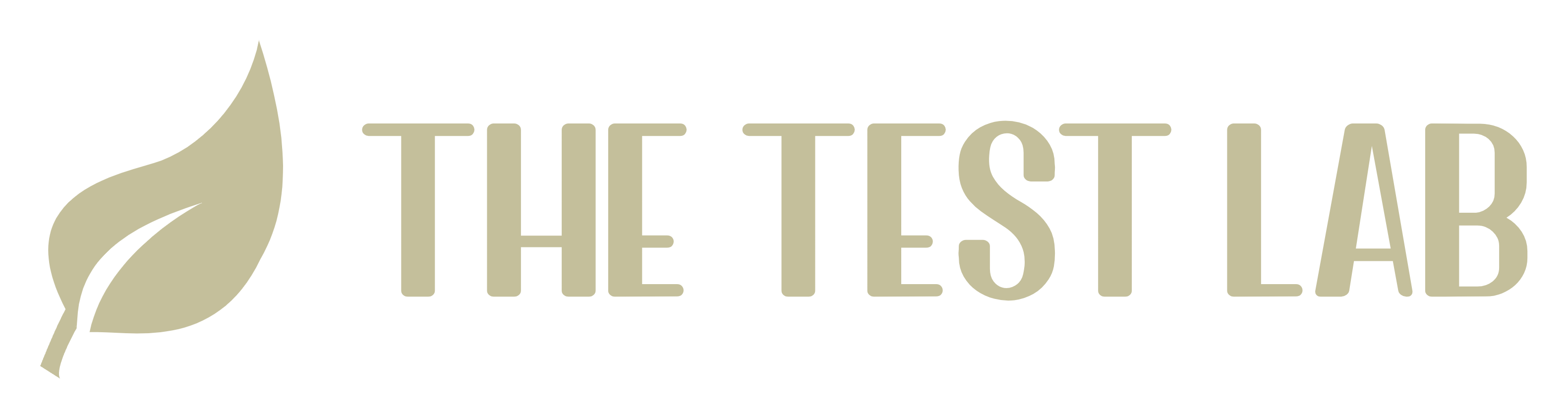 Logo: a leaf icon beside the words