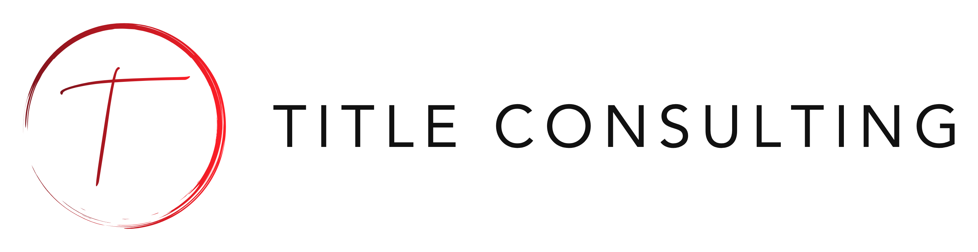 Logo with red circle and