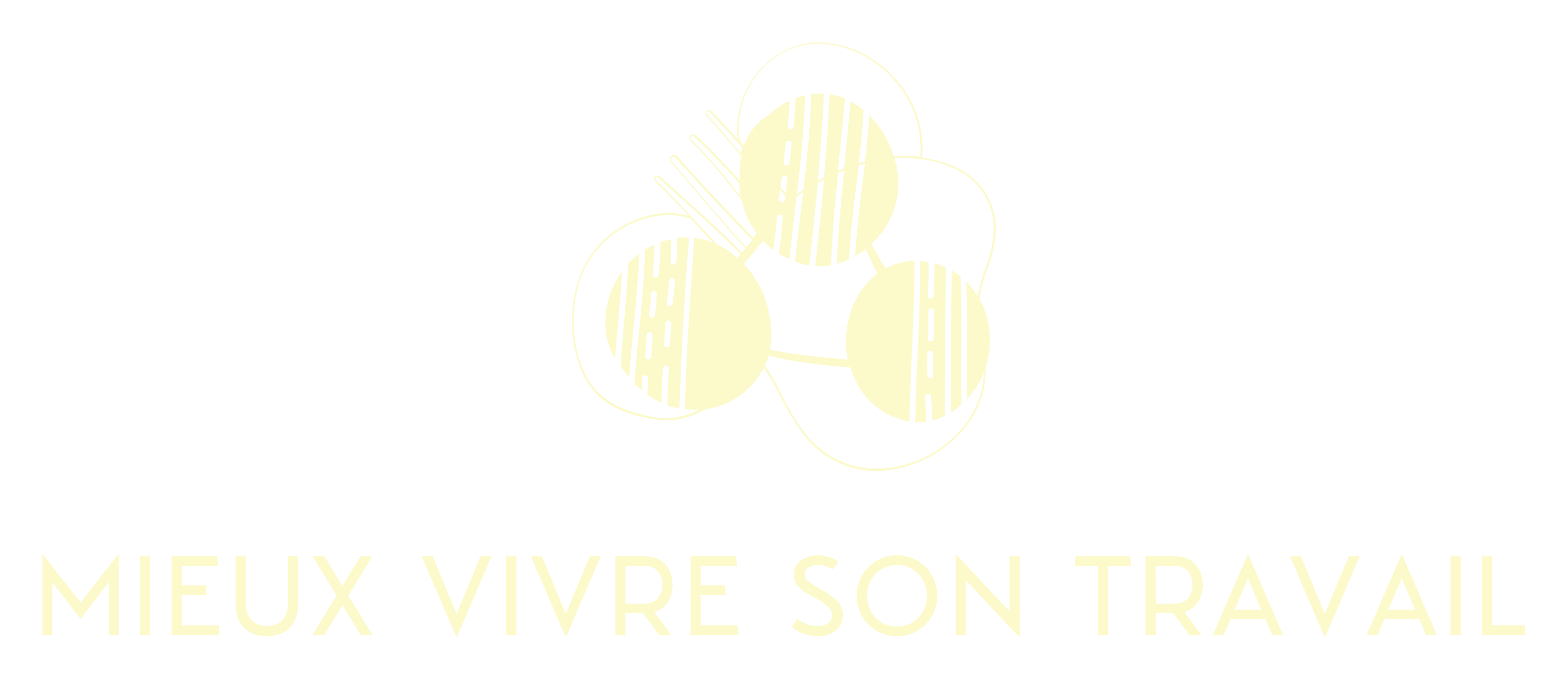 Logo: Three connected circles above the text 