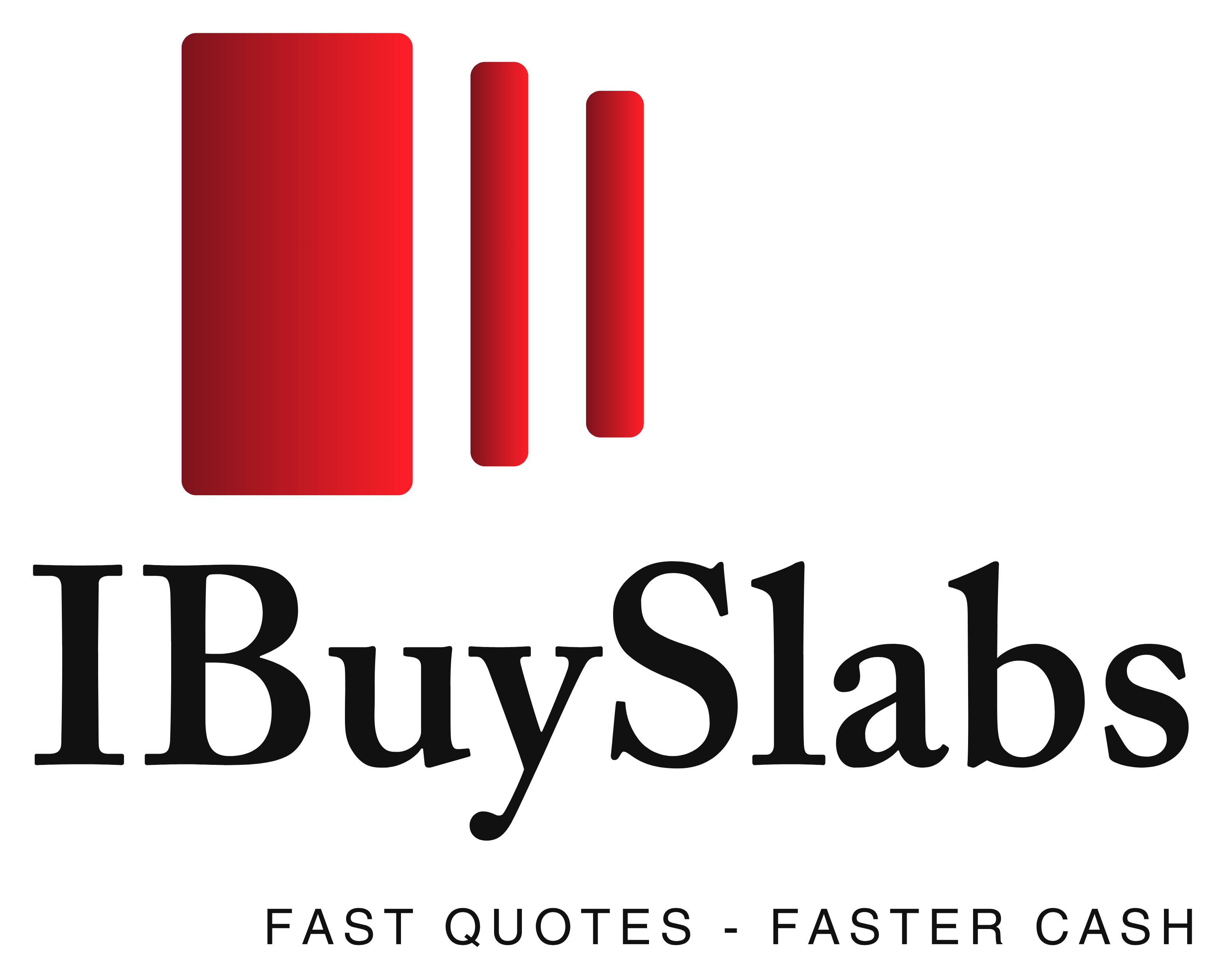 Logo: Red rectangular shapes above 