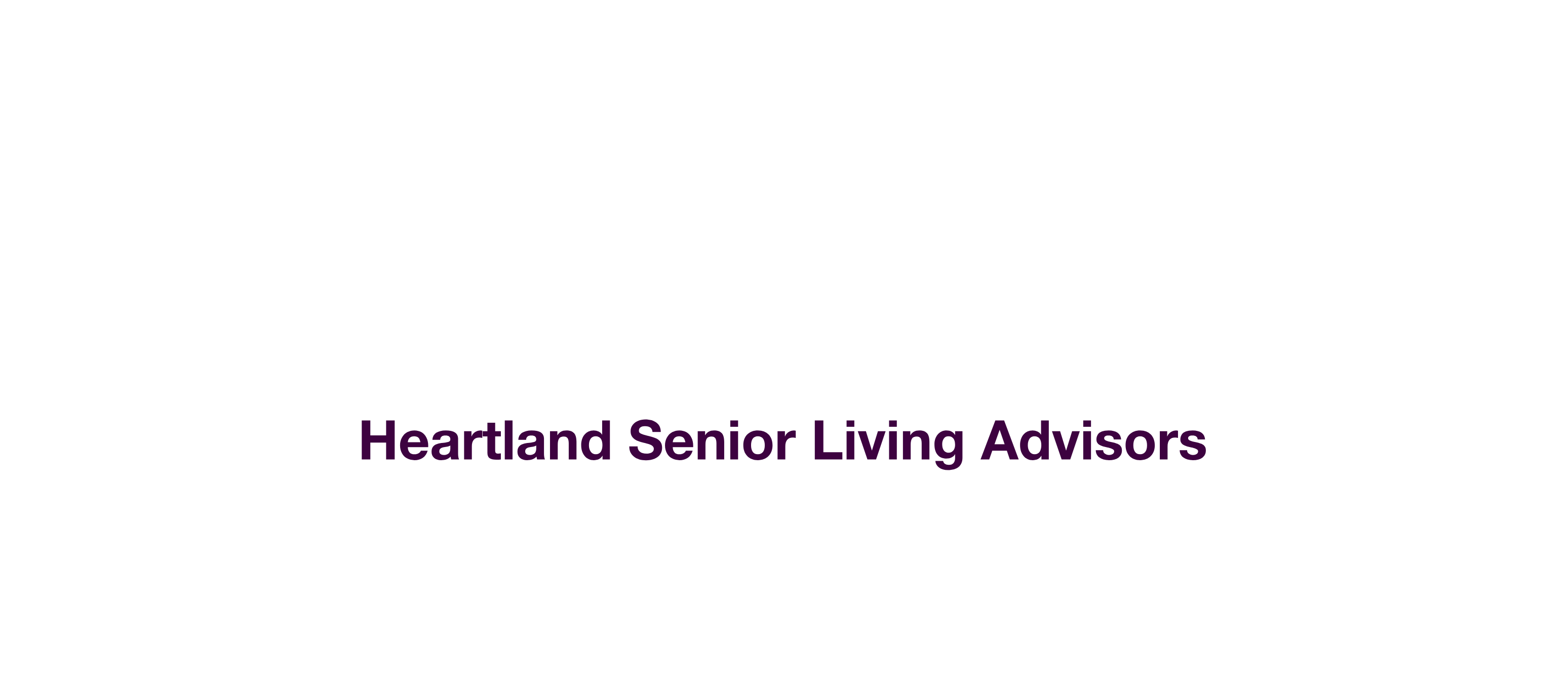 Heartland Senior Living Advisors text in purple.