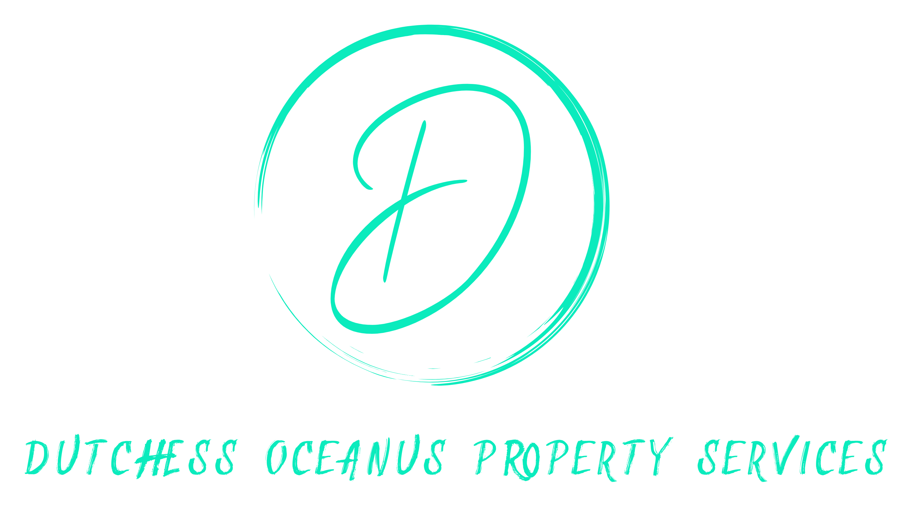 Teal circular logo with a stylized D and the text “Dutchess Oceans Property Services” below