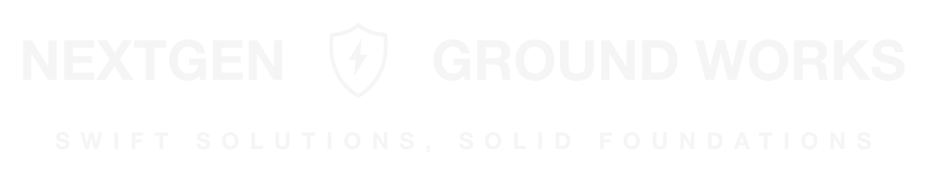 Logo for NextGen Ground Works, with text: