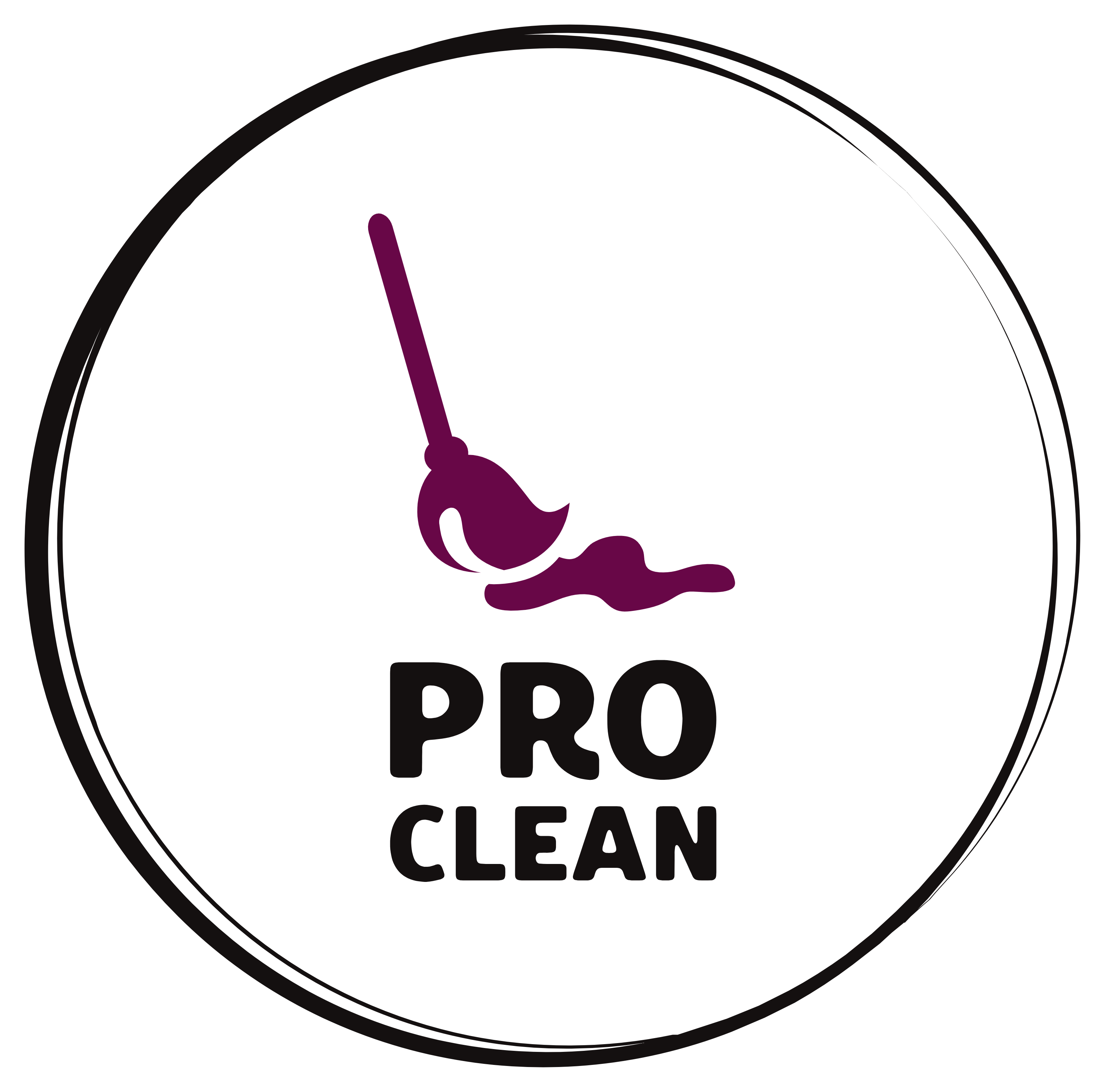 Pro Clean logo with a mop and the word 