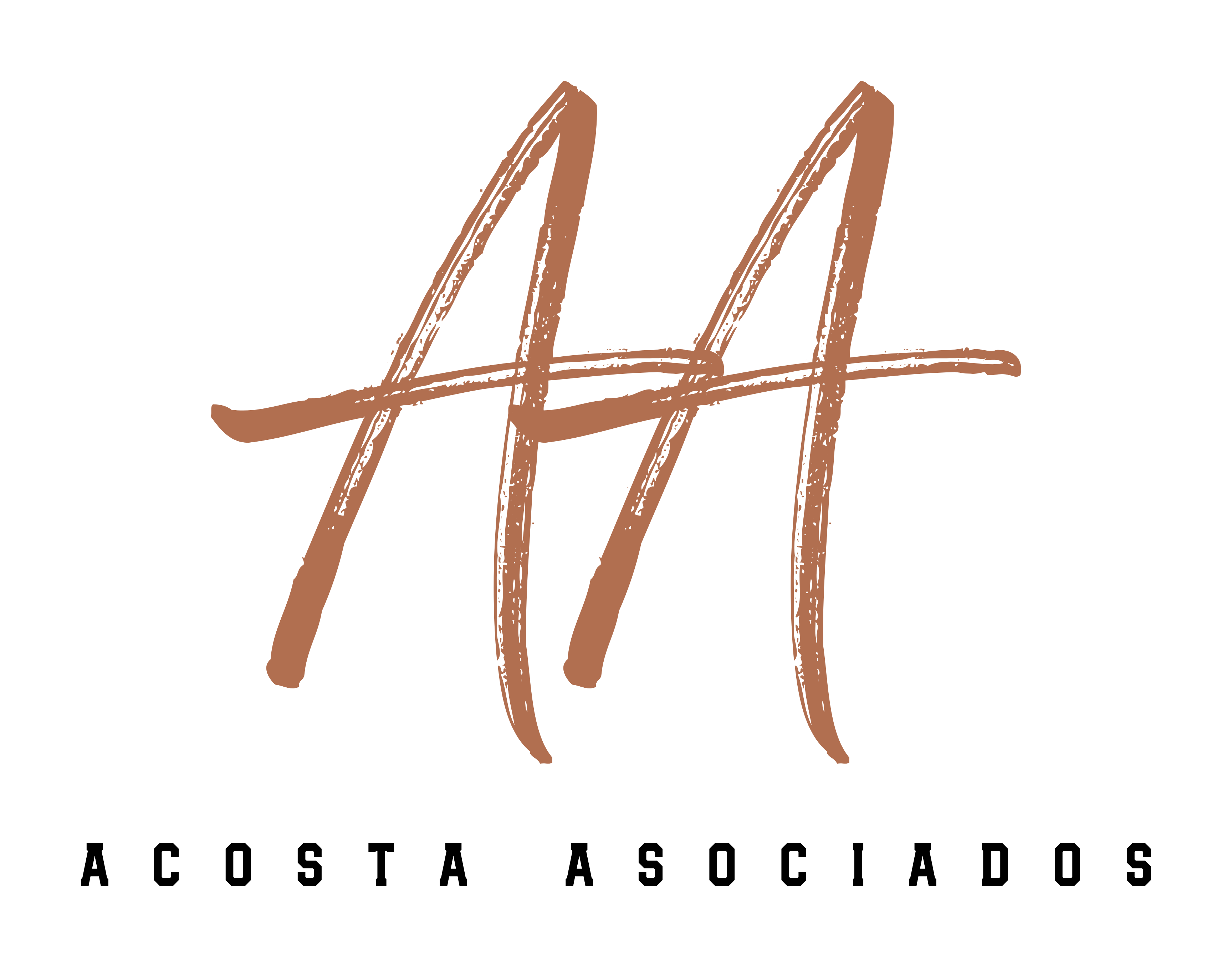 Logo reading “Acosta Asociados” in brown stylized initials on a white background