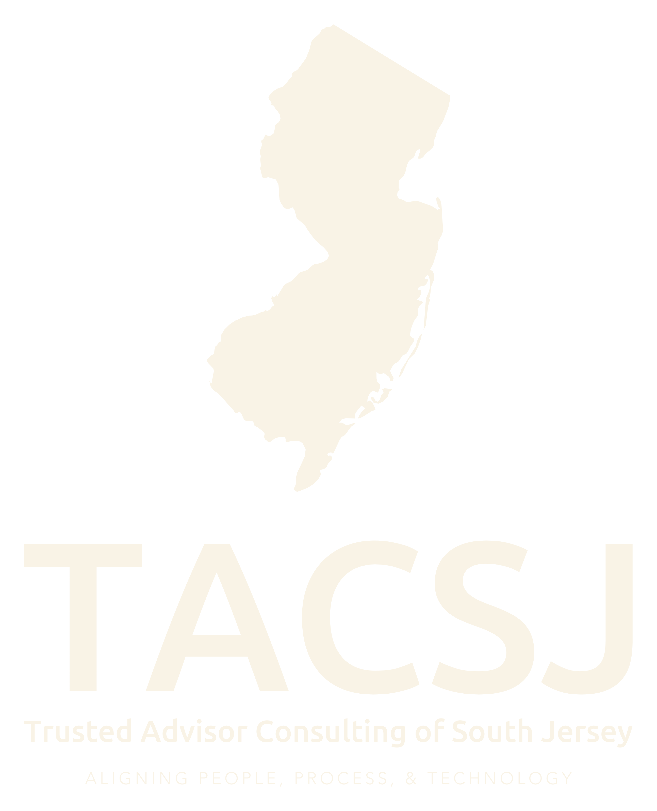 Outline of New Jersey with