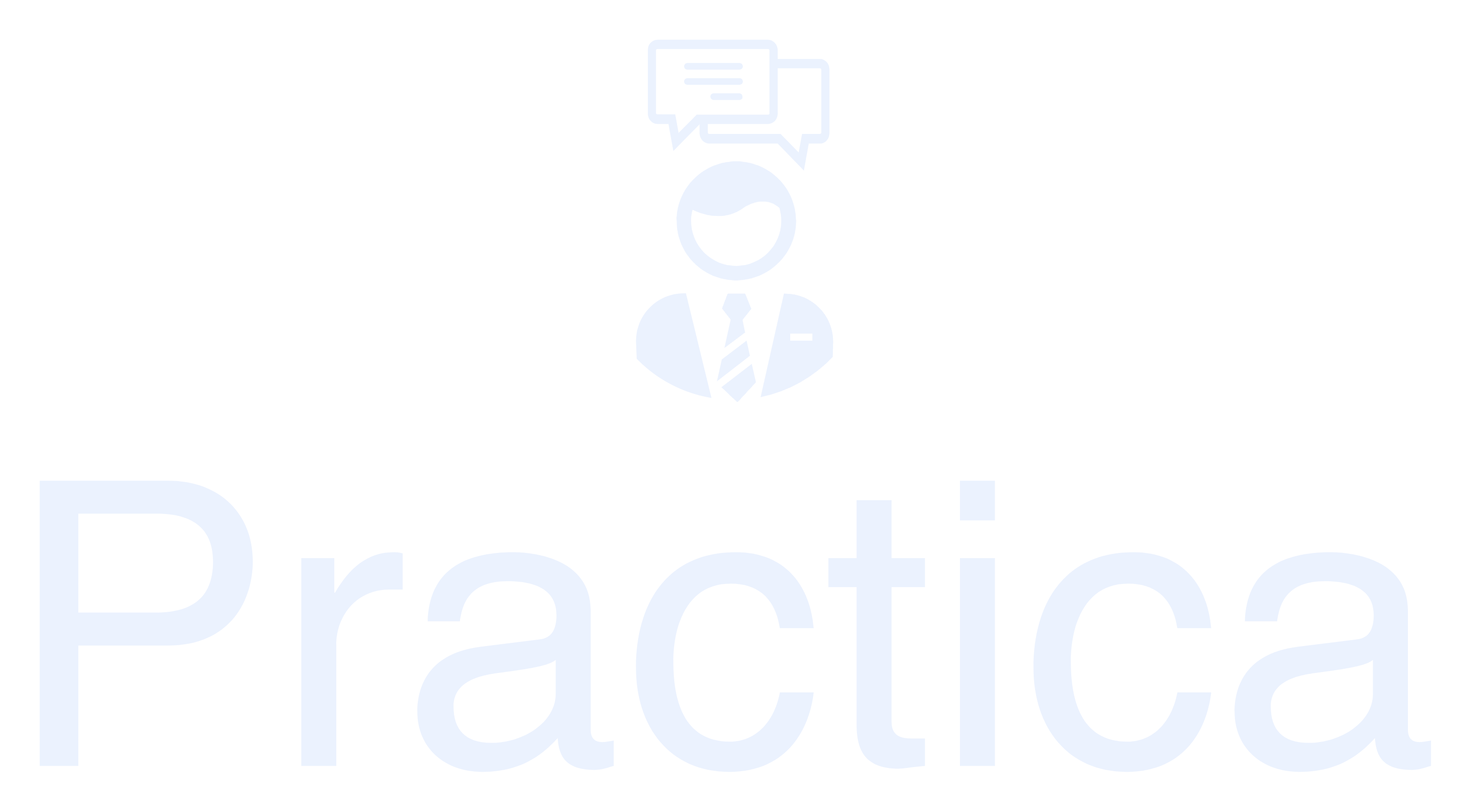 Light blue “Practical” logo with a doctor icon above the text on a white background