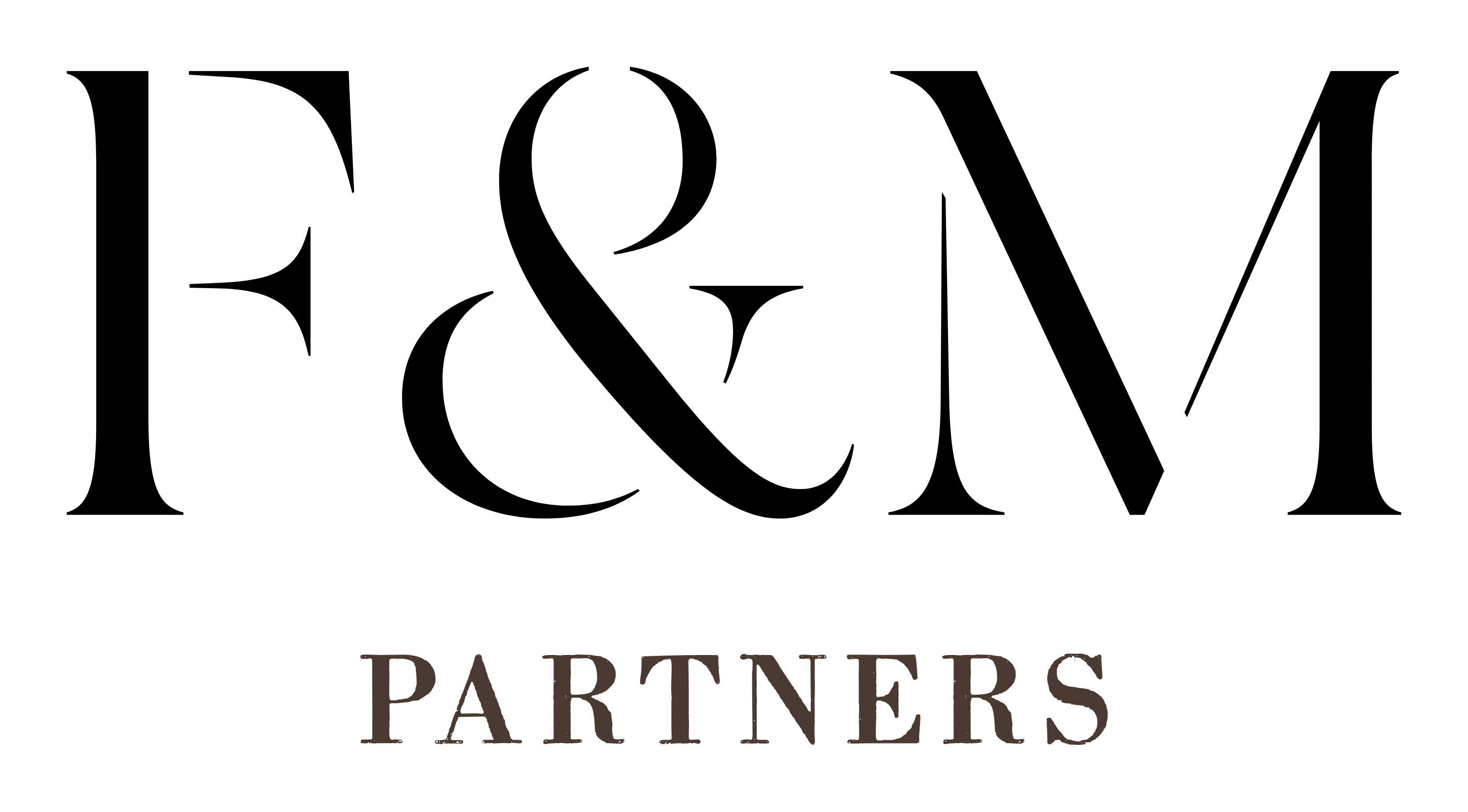 F&M Partners logo in black serif text on a white background