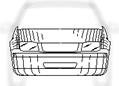 Titre : Example 34  Use of blurring to limit the design - Figure 1.2 - Description : Figure 1.2 shows a perspective view of a Car where the front part of the Car shows details of the design and the rest of the Car is blurred. The blurring is used to limit the design to the front part of the Car.  