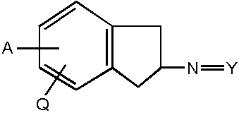 Une structure chimique d'un indanimine substitu�.