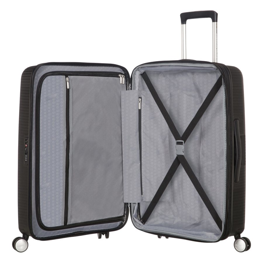 Additional view 1 of Valise à roulettes extensible Curio - Noir Bass - Moyen