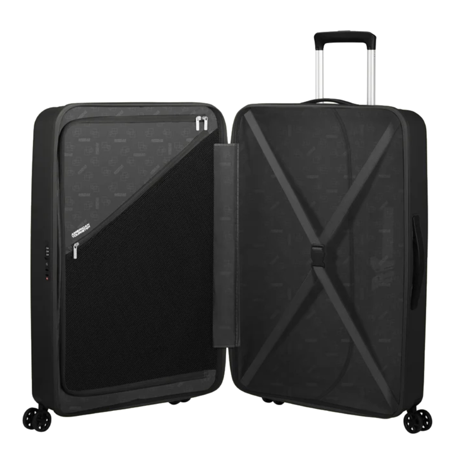 Additional view 1 of Rejoy Hardside Nested Spinner Luggage Set - True Black - 3 pieces 