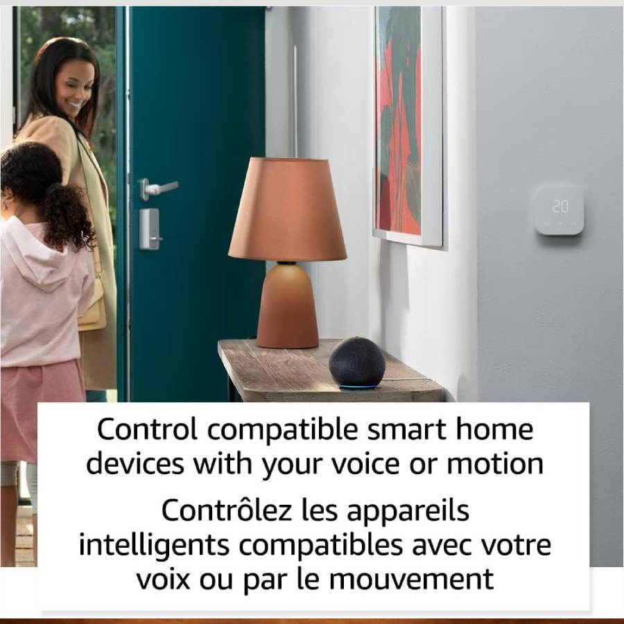 Additional view 1 of Echo Dot Haut-parleur intelligent (5e génération) - Blanc Glacier