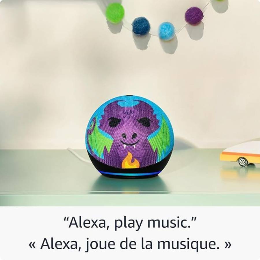 Additional view 1 of Haut-parleur intelligent Echo Dot Kids (5e génération) - Dragon