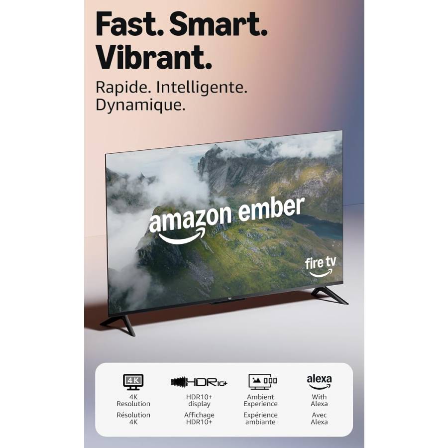 Additional view 2 of Téléviseur Ember 43 pouces 4K série 4 avec Fire TV