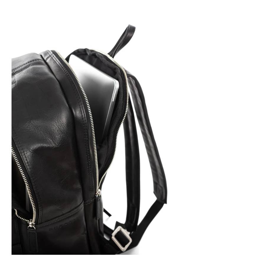 Additional view 1 of Colombia Leather Backpack - Black