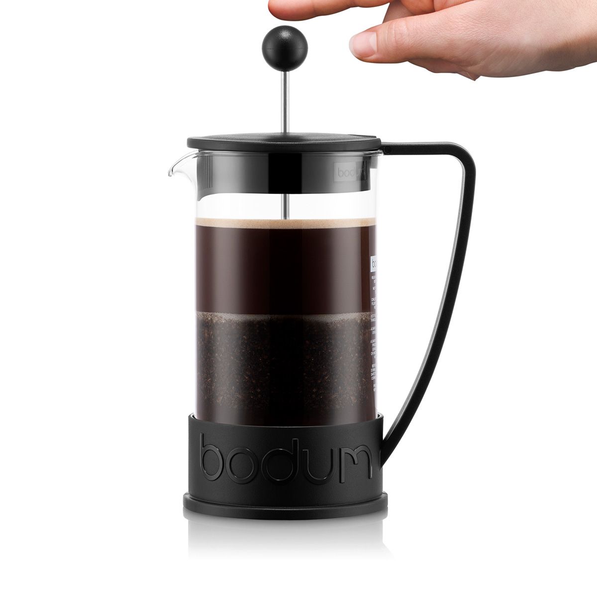 Additional view 2 of Cafetière Brazil French Press 1.0 l, 34 oz - Noir