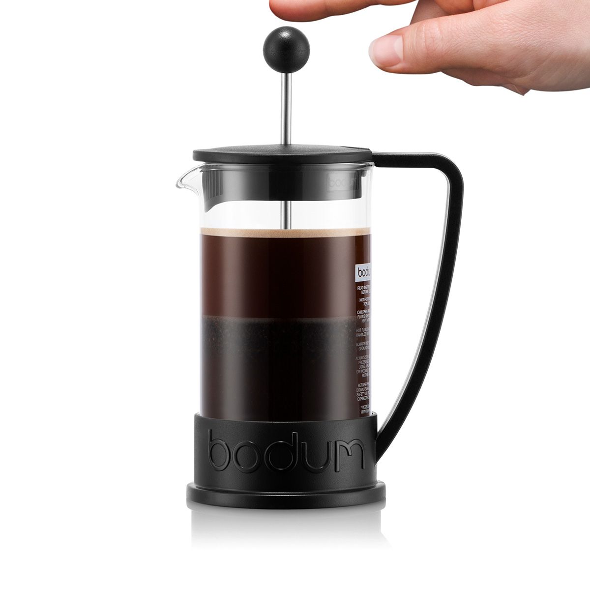 Additional view 2 of Cafetière Brazil French Press 0.35 l, 12 oz  - Noir