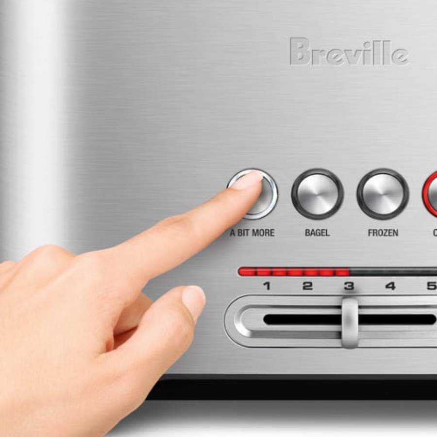 Additional view 2 of Grille-pain à 2 tranches A Bit More - Acier inoxydable brossé