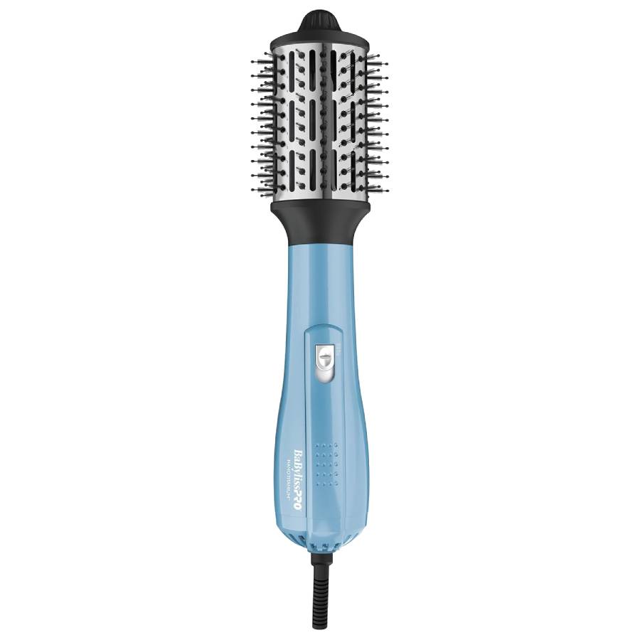 Additional view 1 of Brosse ionique moyenne ovale à air chaud en nano-titane