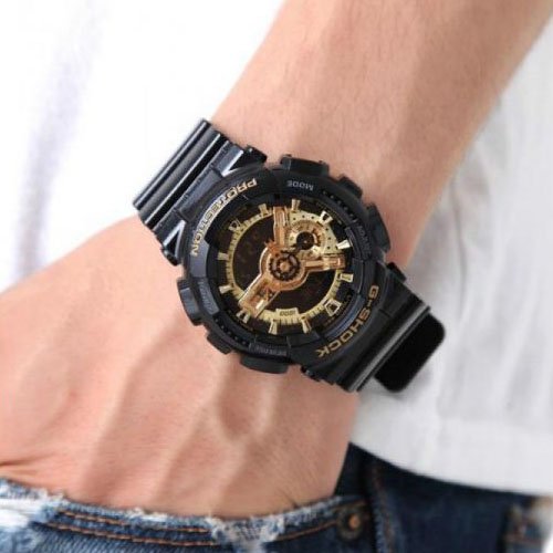 Additional view 1 of Montre quartz en résine noire pour homme G-Shock