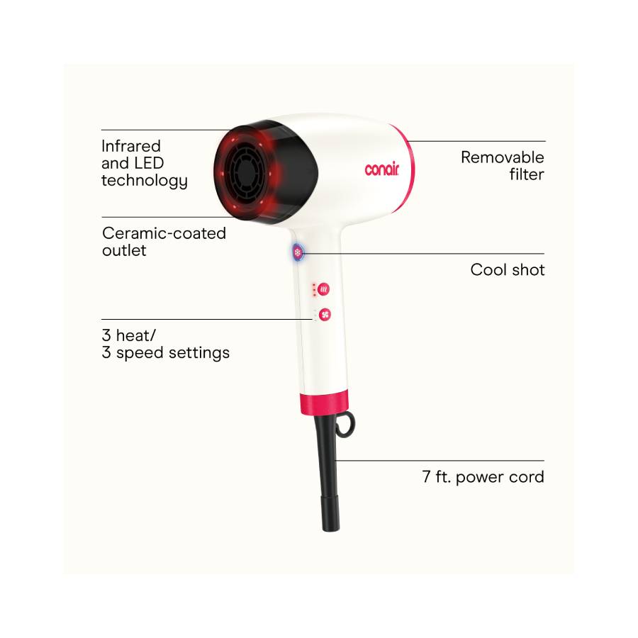 Additional view 1 of InfinitiPRO by Conair Infrared Dryer - Cream