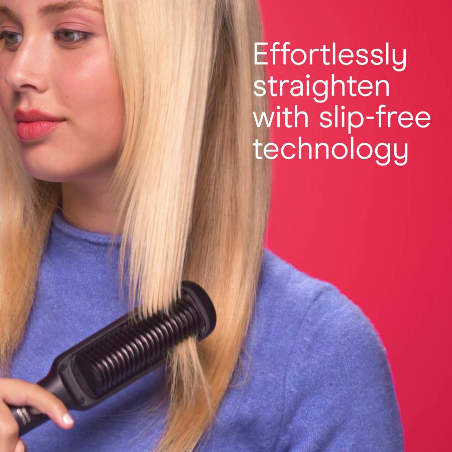 Additional view 2 of Tension Straightening Brush - Black