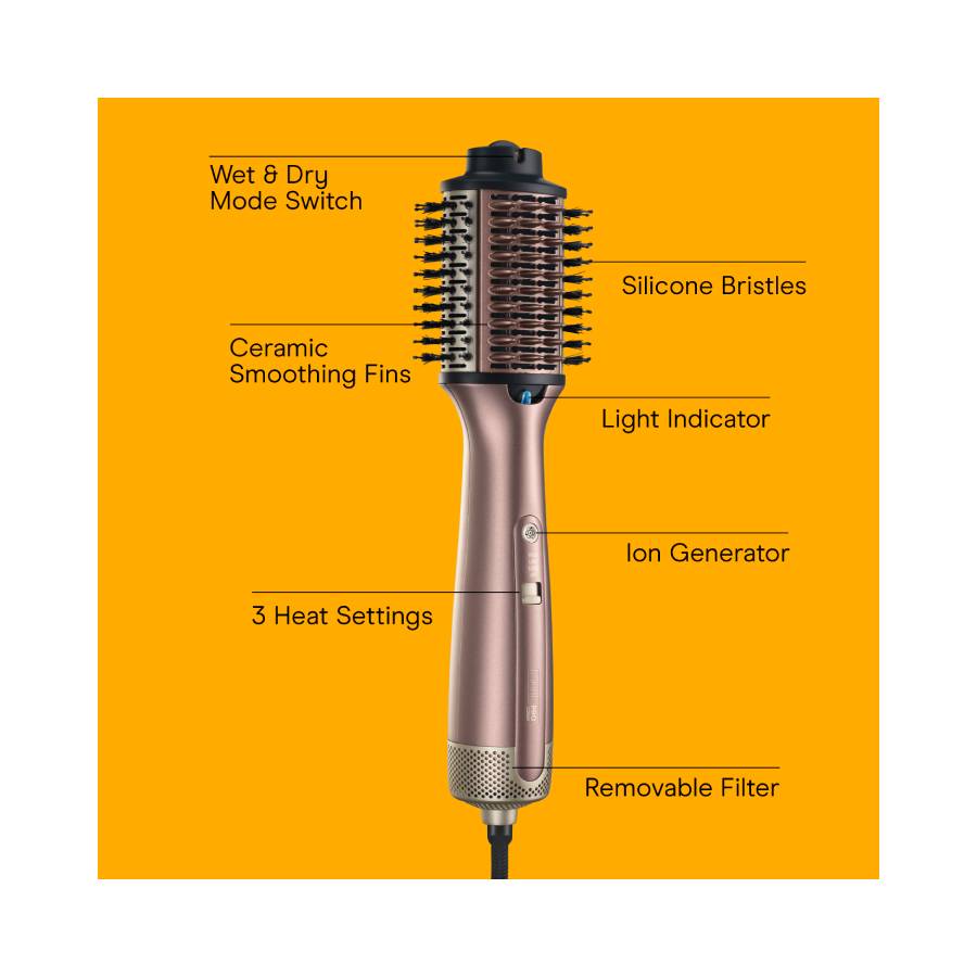 Additional view 2 of InfinitiPRO 2-in-1 Wet-to-Dry Hot Air Styler - Rose Gold