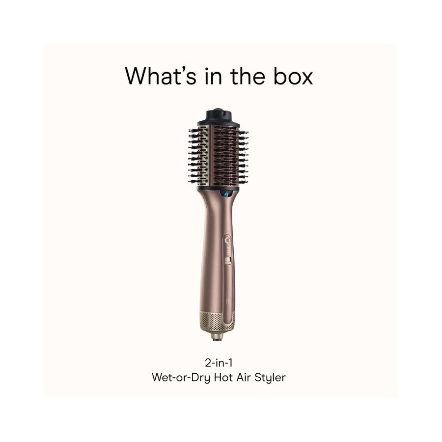 Additional view 1 of InfinitiPRO 2-in-1 Wet-to-Dry Hot Air Styler - Rose Gold