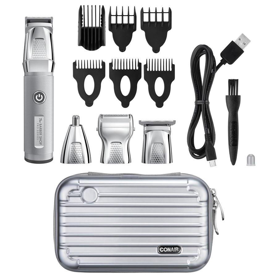 Additional view 1 of Kit de tondeuse à cheveux au lithium-ion Pro Metal Series Barber Shop