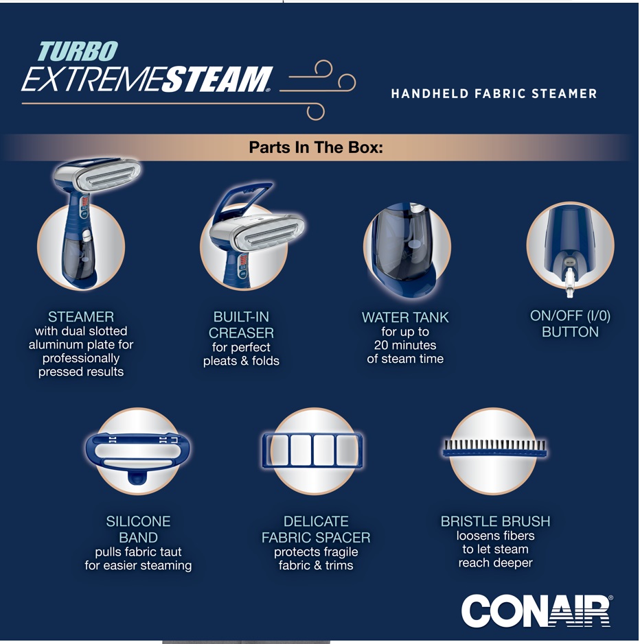 Additional view 2 of Turbo Extreme Steam Handheld Fabric Steamer