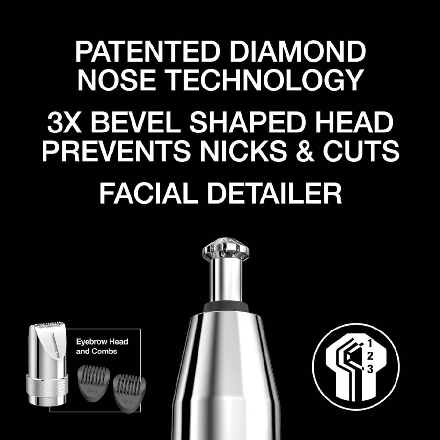Additional view 2 of The Barber Shop Pro Metal Series Diamond Head Nose and Ear Trimmer