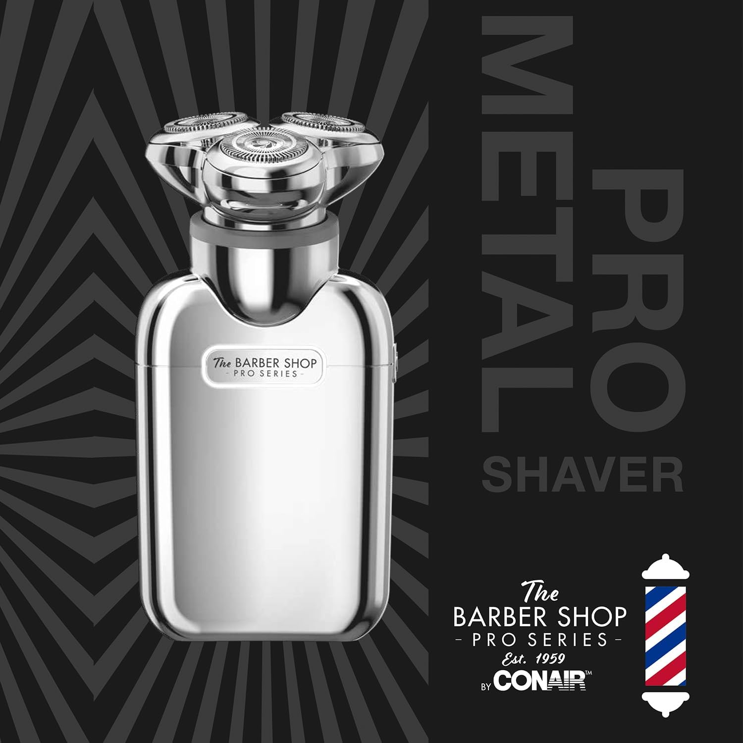 Additional view 2 of Rasoir rotatif Barber Shop - série Pro en métal