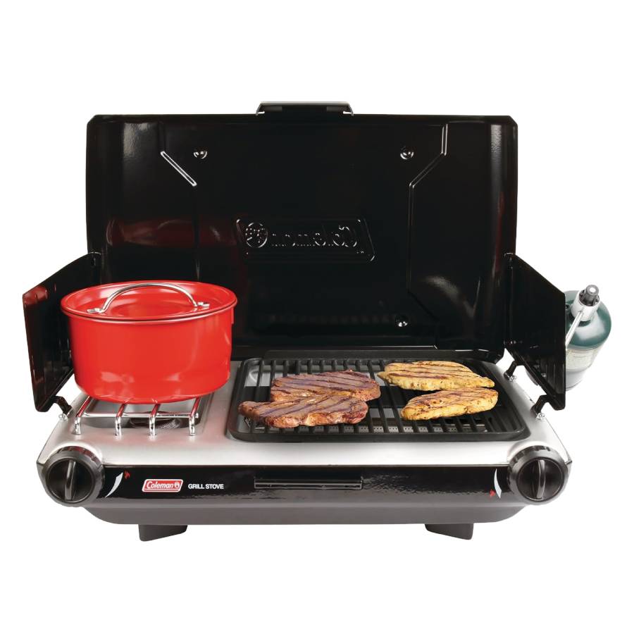 Additional view 2 of Barbecue/cuisinière de camping de table à 2 brûleurs – Propane
