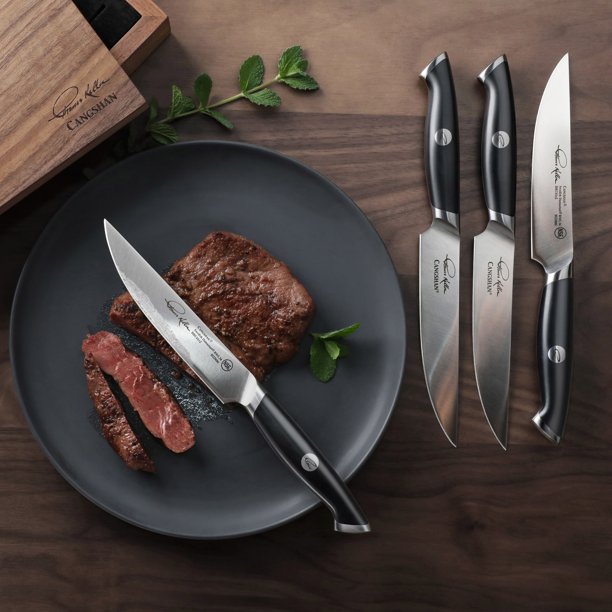 Additional view 2 of Ensemble de couteaux à steak 4 pièces Thomas Keller