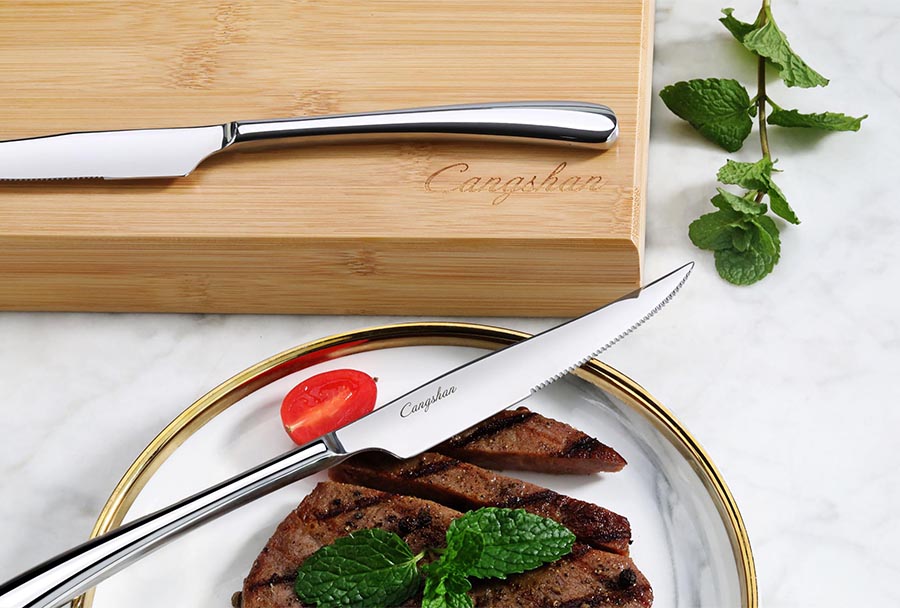 Additional view 4 of Ensemble de couteaux à steak 8 pièces avec boîte