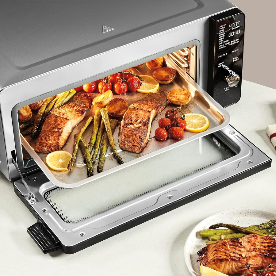 Additional view 1 of 14-in-1 Space-Saving Air Fryer Toaster Oven