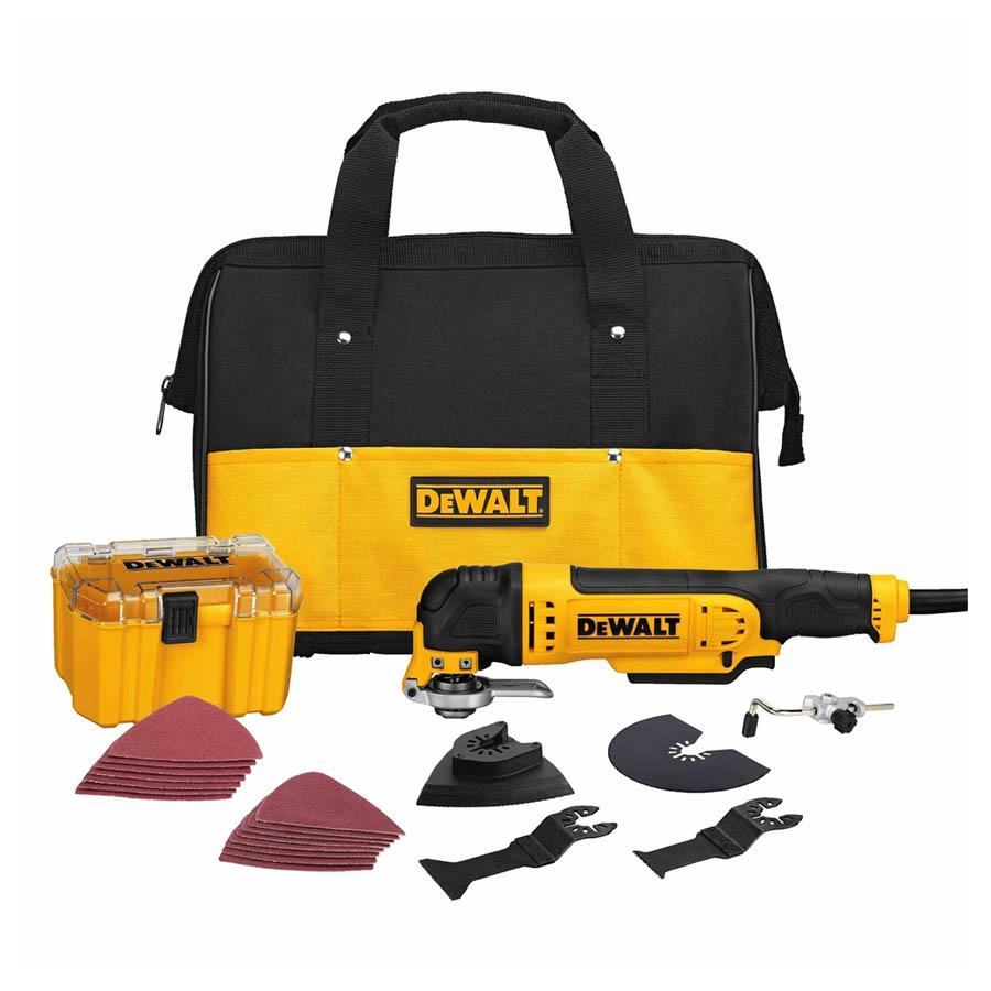 Additional view 2 of Corded 10-inch Compound Miter Saw, Oscillating Multi-Tool Kit, and Hand-Held Work Light Set