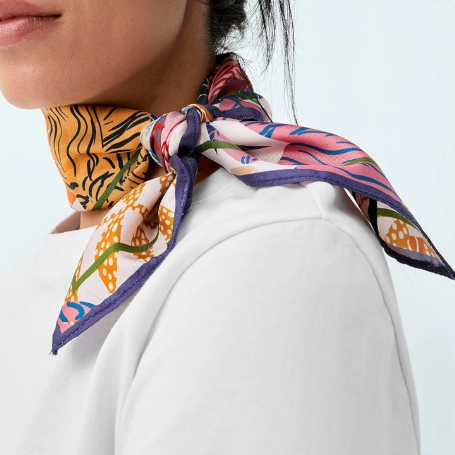 Additional view 2 of Tigress Silk Neckerchief