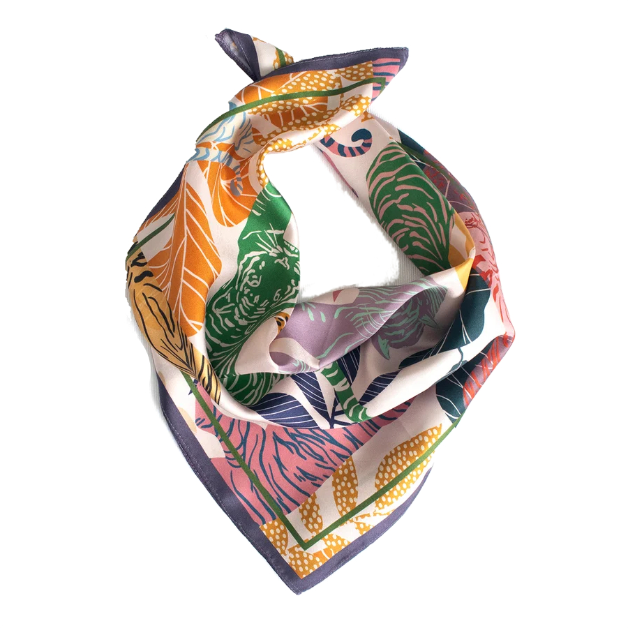 Additional view 1 of Tigress Silk Neckerchief