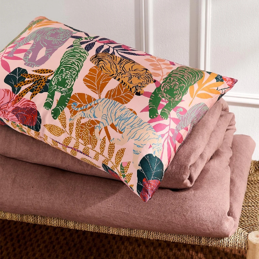 Additional view 1 of Tigress Mulberry Silk Pillowcase