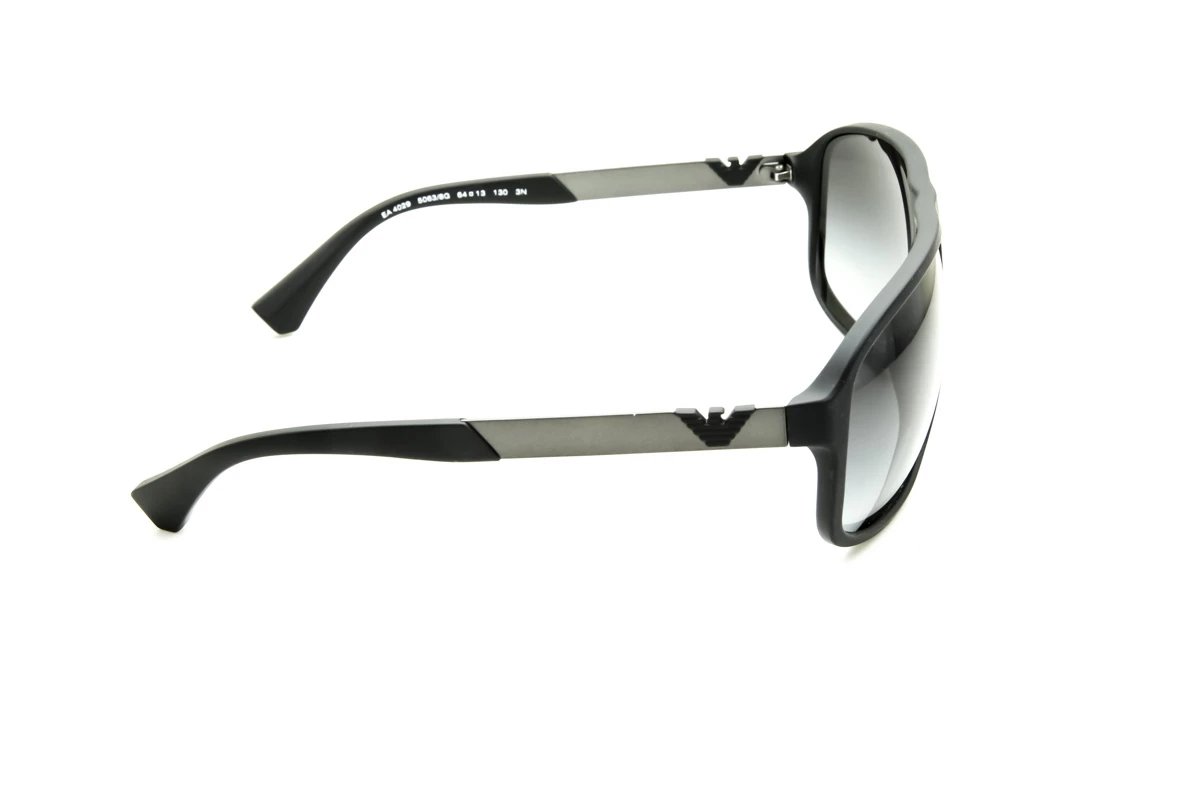 Additional view 1 of Lunettes de soleil carrées pour homme EA4029 - Noir