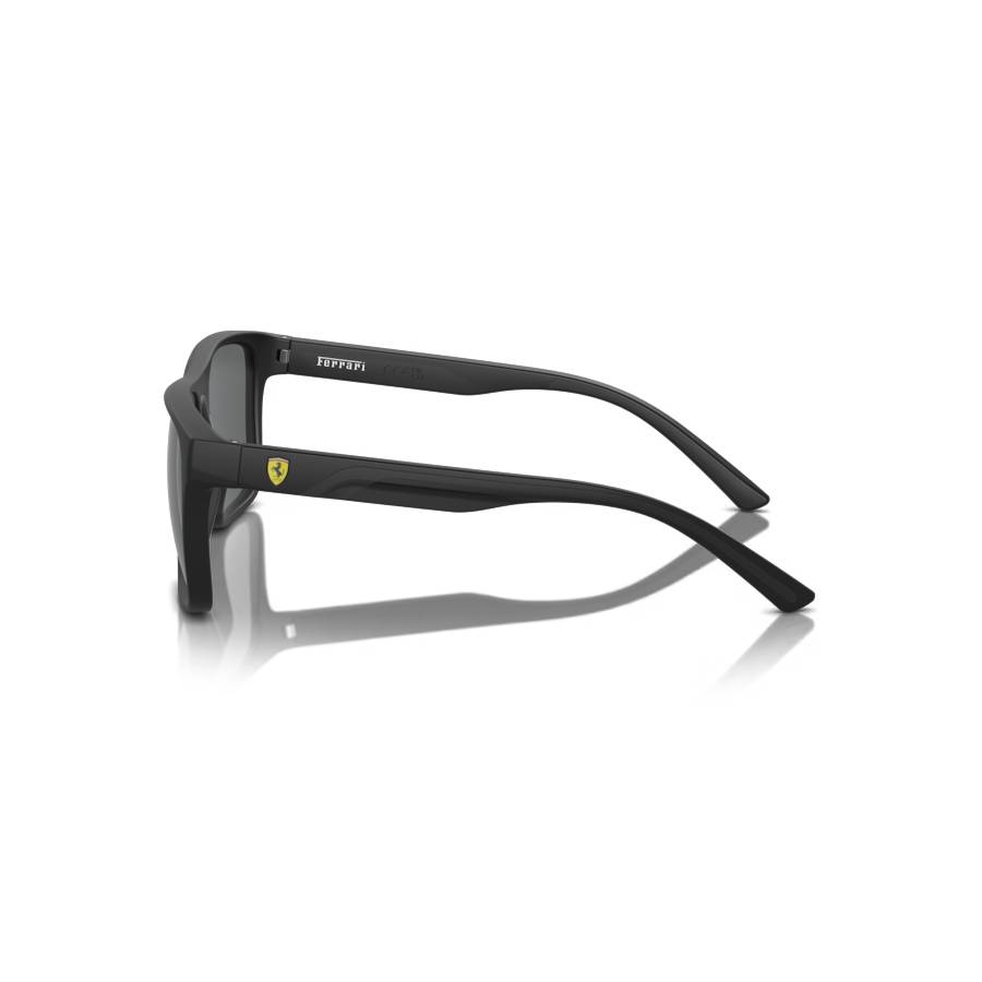 Additional view 2 of Lunettes de soleil carrées - Hommes - Noir mat